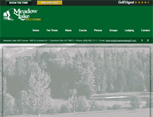 Tablet Screenshot of meadowlakegolf.com